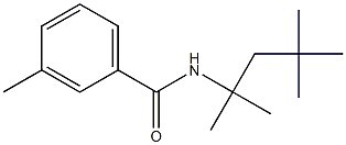 3-methyl-N-(2,4,4-trimethylpentan-2-yl)benzamide Struktur