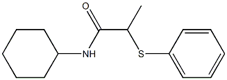 N-cyclohexyl-2-phenylsulfanylpropanamide Struktur