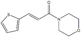 (E)-1-morpholin-4-yl-3-thiophen-2-ylprop-2-en-1-one Struktur