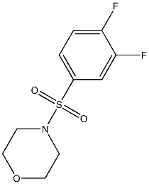 4-(3,4-difluorophenyl)sulfonylmorpholine Struktur