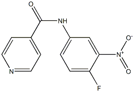 N-(4-fluoro-3-nitrophenyl)pyridine-4-carboxamide Struktur