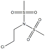 N-(2-chloroethyl)-N-methylsulfonylmethanesulfonamide Struktur