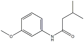 N-(3-methoxyphenyl)-3-methylbutanamide Struktur