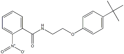 N-[2-(4-tert-butylphenoxy)ethyl]-2-nitrobenzamide Struktur