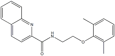 N-[2-(2,6-dimethylphenoxy)ethyl]quinoline-2-carboxamide Struktur