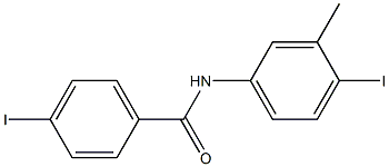 4-iodo-N-(4-iodo-3-methylphenyl)benzamide Struktur