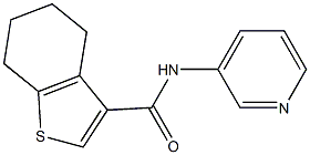 N-pyridin-3-yl-4,5,6,7-tetrahydro-1-benzothiophene-3-carboxamide Struktur