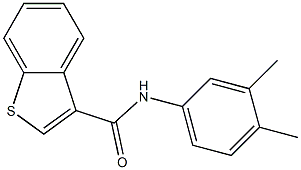 N-(3,4-dimethylphenyl)-1-benzothiophene-3-carboxamide Struktur