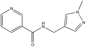 N-[(1-methylpyrazol-4-yl)methyl]pyridine-3-carboxamide Struktur