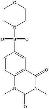 1,3-dimethyl-6-morpholin-4-ylsulfonylquinazoline-2,4-dione Struktur