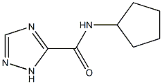 N-cyclopentyl-1H-1,2,4-triazole-5-carboxamide Struktur