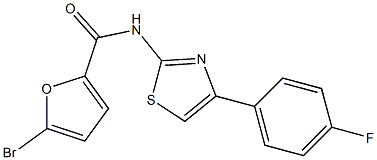 5-bromo-N-[4-(4-fluorophenyl)-1,3-thiazol-2-yl]furan-2-carboxamide Struktur