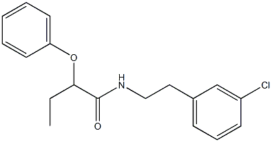 N-[2-(3-chlorophenyl)ethyl]-2-phenoxybutanamide Struktur