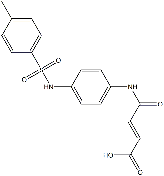 (E)-4-[4-[(4-methylphenyl)sulfonylamino]anilino]-4-oxobut-2-enoic acid Struktur