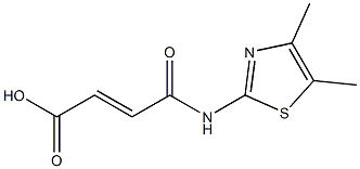 (E)-4-[(4,5-dimethyl-1,3-thiazol-2-yl)amino]-4-oxobut-2-enoic acid Struktur