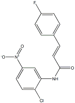 (E)-N-(2-chloro-5-nitrophenyl)-3-(4-fluorophenyl)prop-2-enamide Struktur