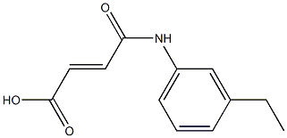 (E)-4-(3-ethylanilino)-4-oxobut-2-enoic acid Struktur