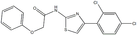 N-[4-(2,4-dichlorophenyl)-1,3-thiazol-2-yl]-2-phenoxyacetamide Struktur