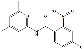 4-chloro-N-(4,6-dimethylpyridin-2-yl)-2-nitrobenzamide Struktur