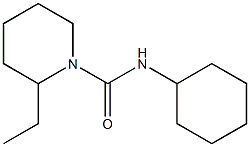 N-cyclohexyl-2-ethylpiperidine-1-carboxamide Struktur