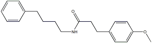 3-(4-methoxyphenyl)-N-(4-phenylbutyl)propanamide Struktur