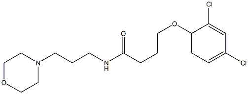 4-(2,4-dichlorophenoxy)-N-(3-morpholin-4-ylpropyl)butanamide Struktur