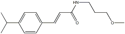 (E)-N-(3-methoxypropyl)-3-(4-propan-2-ylphenyl)prop-2-enamide Struktur