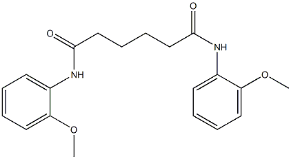 N,N'-bis(2-methoxyphenyl)hexanediamide Struktur