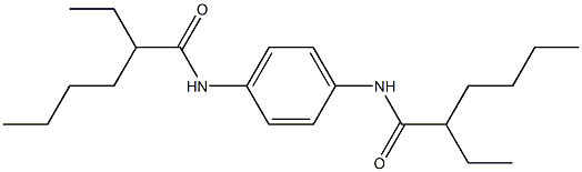 2-ethyl-N-[4-(2-ethylhexanoylamino)phenyl]hexanamide Struktur