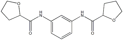 N-[3-(oxolane-2-carbonylamino)phenyl]oxolane-2-carboxamide Struktur