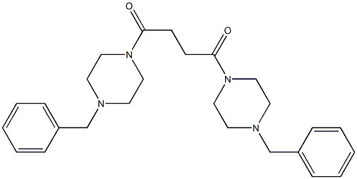 1,4-bis(4-benzylpiperazin-1-yl)butane-1,4-dione Struktur