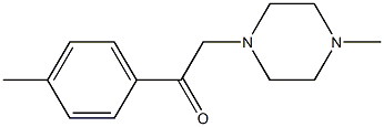 2-(4-methylphenyl)-1-(4-methylpiperazin-1-yl)ethanone Struktur