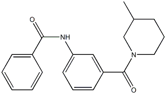 N-[3-(3-methylpiperidine-1-carbonyl)phenyl]benzamide Struktur