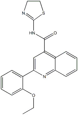 N-(4,5-dihydro-1,3-thiazol-2-yl)-2-(2-ethoxyphenyl)quinoline-4-carboxamide Struktur