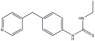 1-ethyl-3-[4-(pyridin-4-ylmethyl)phenyl]thiourea Struktur