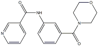 N-[3-(morpholine-4-carbonyl)phenyl]pyridine-3-carboxamide Struktur