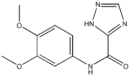 N-(3,4-dimethoxyphenyl)-1H-1,2,4-triazole-5-carboxamide Struktur