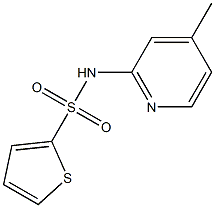 N-(4-methylpyridin-2-yl)thiophene-2-sulfonamide Struktur