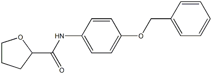 N-(4-phenylmethoxyphenyl)oxolane-2-carboxamide Struktur