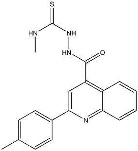 1-methyl-3-[[2-(4-methylphenyl)quinoline-4-carbonyl]amino]thiourea Struktur