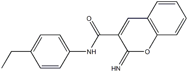 N-(4-ethylphenyl)-2-iminochromene-3-carboxamide Struktur