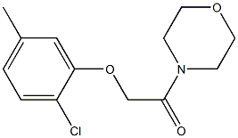 2-(2-chloro-5-methylphenoxy)-1-morpholin-4-ylethanone Struktur