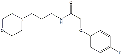 2-(4-fluorophenoxy)-N-(3-morpholin-4-ylpropyl)acetamide Struktur