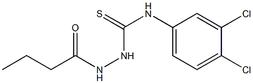 1-(butanoylamino)-3-(3,4-dichlorophenyl)thiourea Struktur