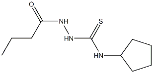 1-(butanoylamino)-3-cyclopentylthiourea Struktur