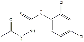 1-acetamido-3-(2,4-dichlorophenyl)thiourea Struktur