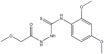 1-(2,4-dimethoxyphenyl)-3-[(2-methoxyacetyl)amino]thiourea Struktur