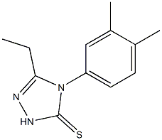 4-(3,4-dimethylphenyl)-3-ethyl-1H-1,2,4-triazole-5-thione Struktur