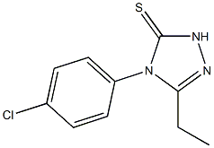 4-(4-chlorophenyl)-3-ethyl-1H-1,2,4-triazole-5-thione Struktur