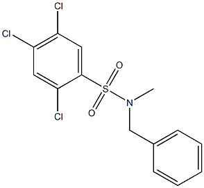 N-benzyl-2,4,5-trichloro-N-methylbenzenesulfonamide Struktur